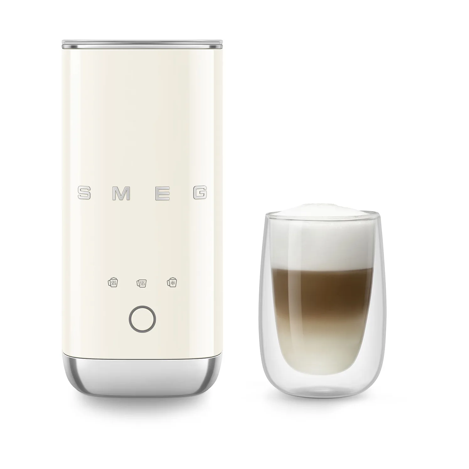 Smeg elektrisk mini melkeskummer MFF02, Cream Smeg