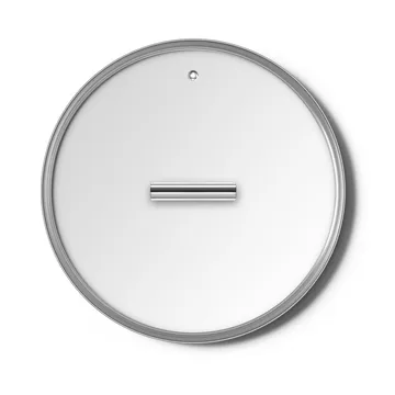 Smeg glasslokk silver - Ø28 cm - Smeg