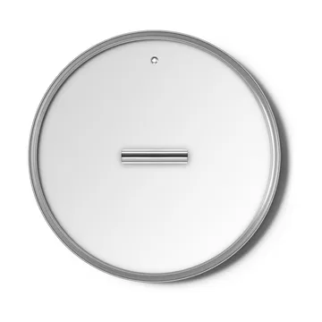 Smeg glasslokk silver - Ø30 cm - Smeg