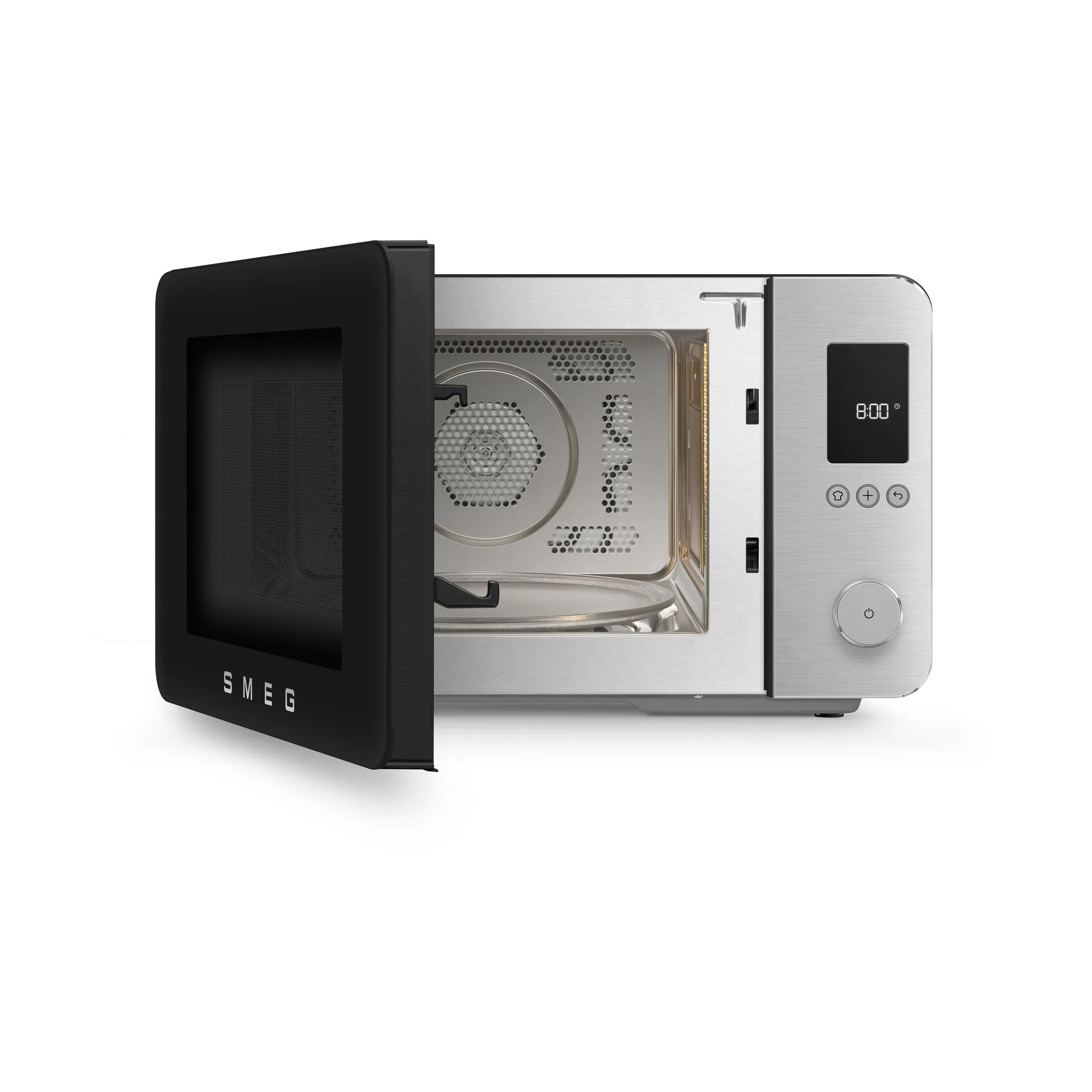 Smeg mikrobølgeovn med varmluft, Svart Smeg