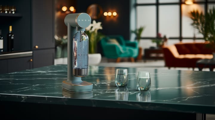 Smeg Sodamaker kullsyremaskin, Emerald green Smeg