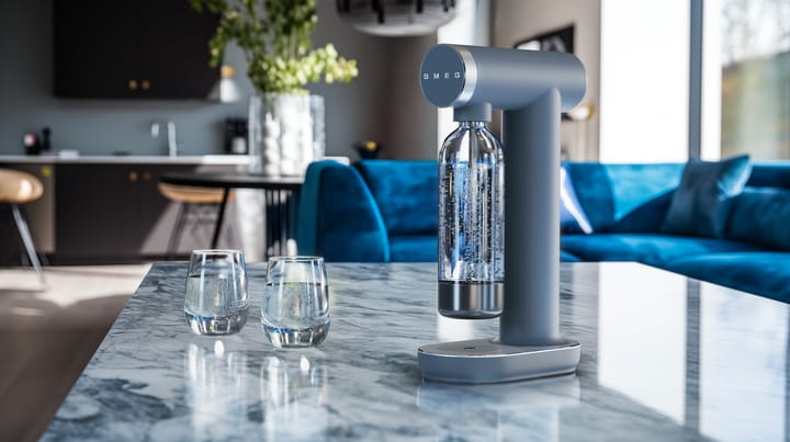 Smeg Sodamaker kullsyremaskin, Storm blue Smeg