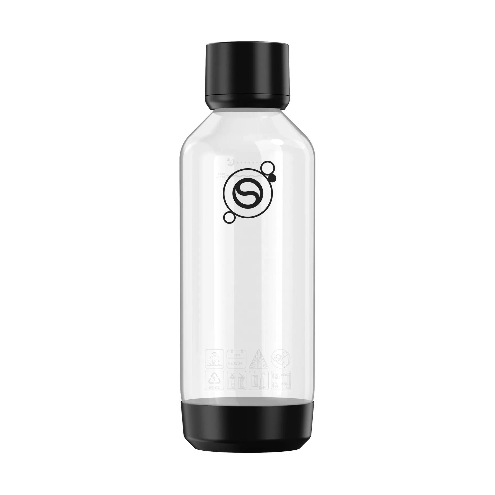 Fizz & Refresh flaske, Svart, 1 l Sodastream