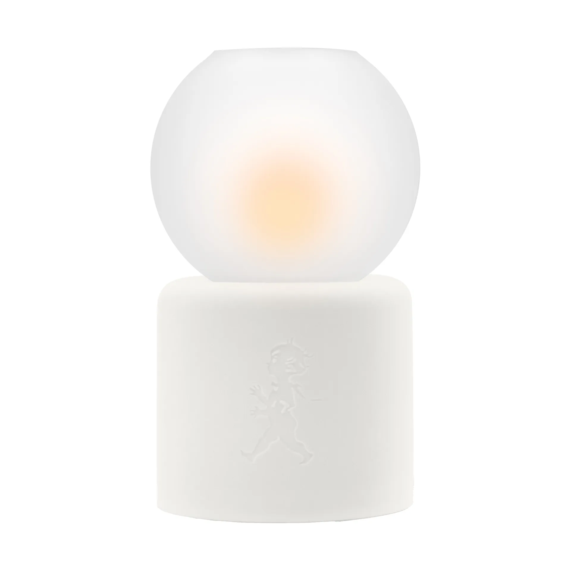 Globe telysholder Ø9,5x17 cm, Hvit Solstickan Design