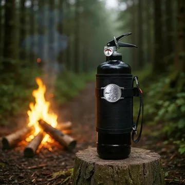 Solstickan brannslukker 1 kg, Outdoor edition - Svart - Solstickan Design