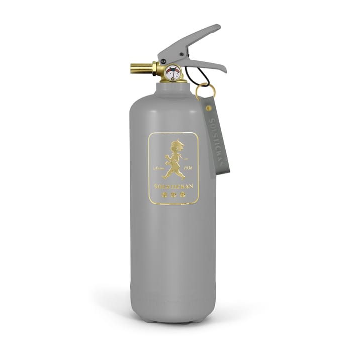 Solstickan brannslukker 2 kg - Design Edition grå-gull - Solstickan Design