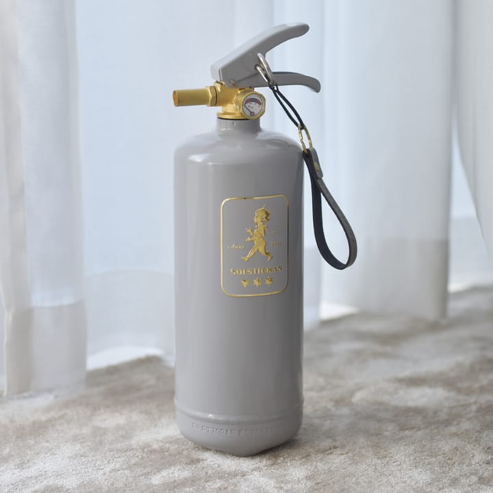 Solstickan brannslukker 2 kg, Design Edition grå-gull Solstickan Design