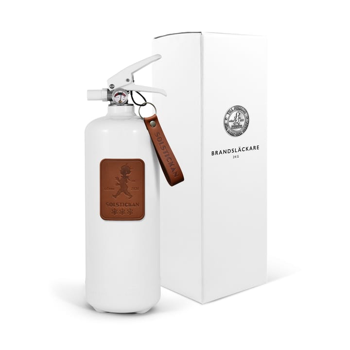 Solstickan brannslukker 2 kg, Mørkebrunt skinn Solstickan Design