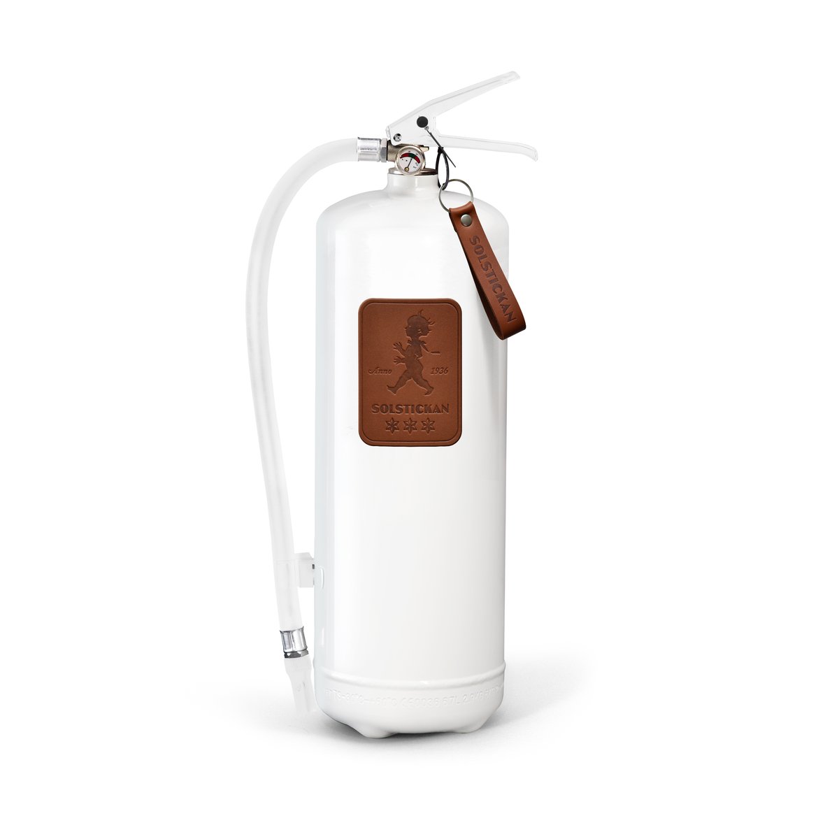 Solstickan Design Solstickan brannslukker 6 kg Hvit-mørkbrunt skinn