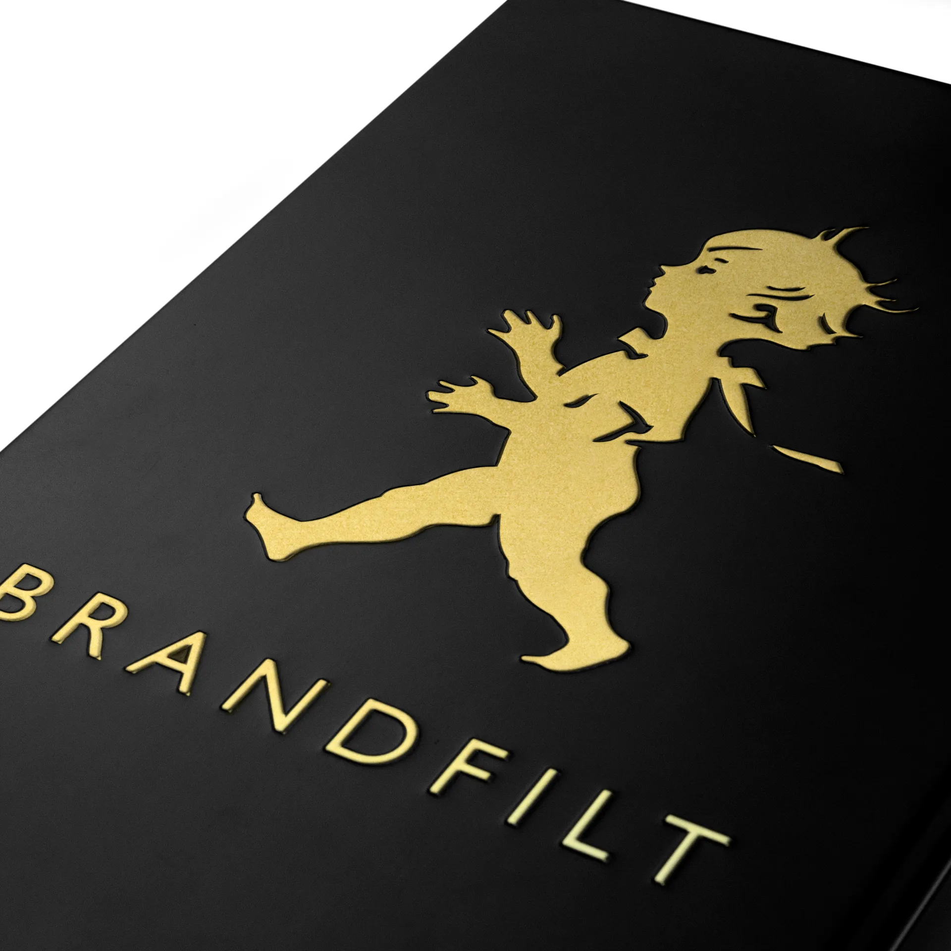 Solstickan brannteppe 120 x 120 cm, Svart-gull Solstickan Design