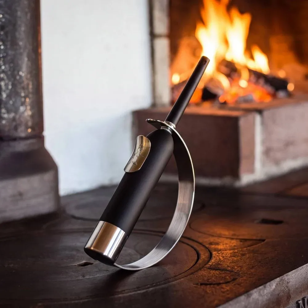 Solstickan flammelighter lighter, Svart-sølv Solstickan Design