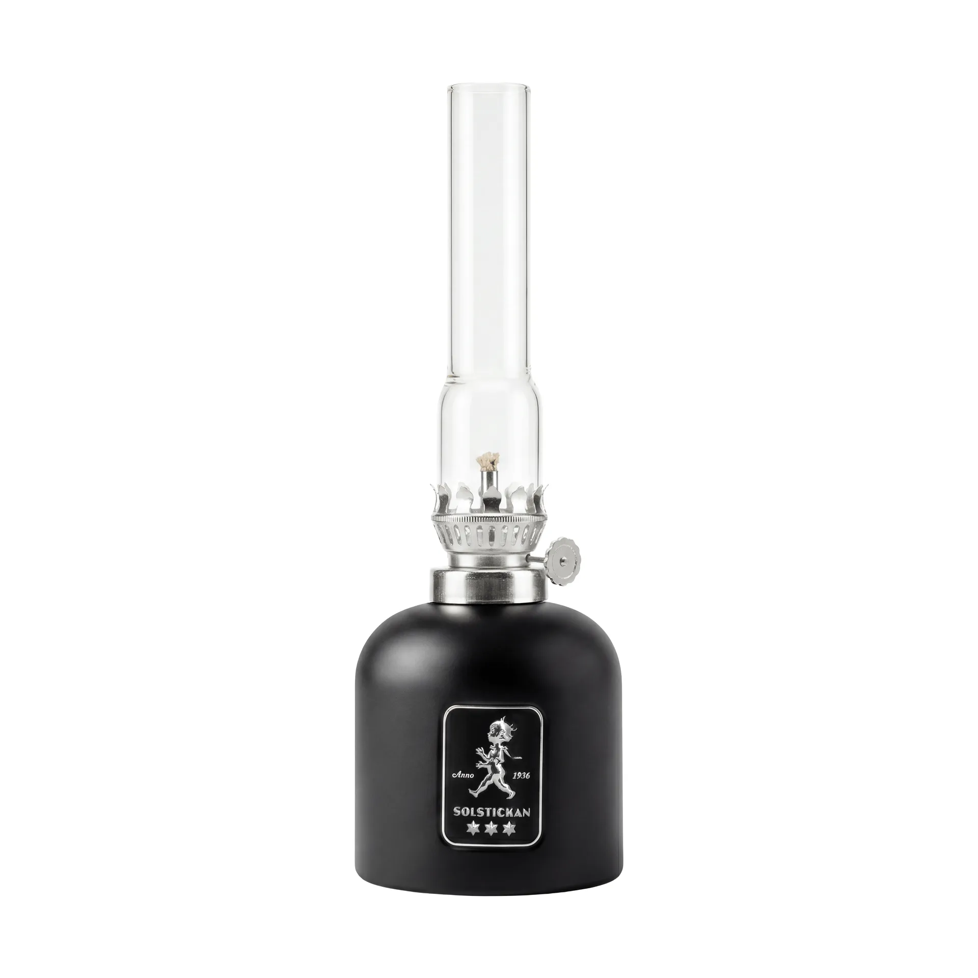 Solstickan fotogenlampe, Matt svart, Ø8x24 cm Solstickan Design