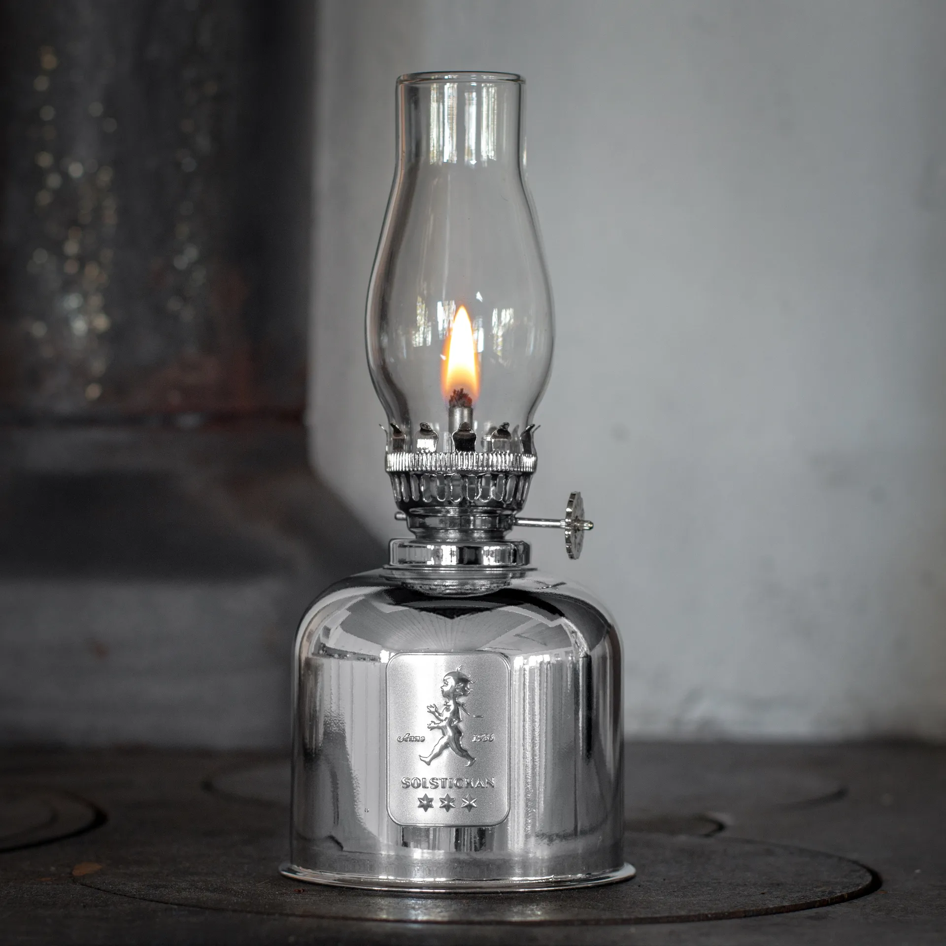 Solstickan fotogenlampe, Sølv, Ø8,5x20 cm Solstickan Design