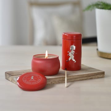 Solstickan gaveeske duftlys + fyrstikkeske - Rød duftlys kanel & appelsin - Solstickan Design