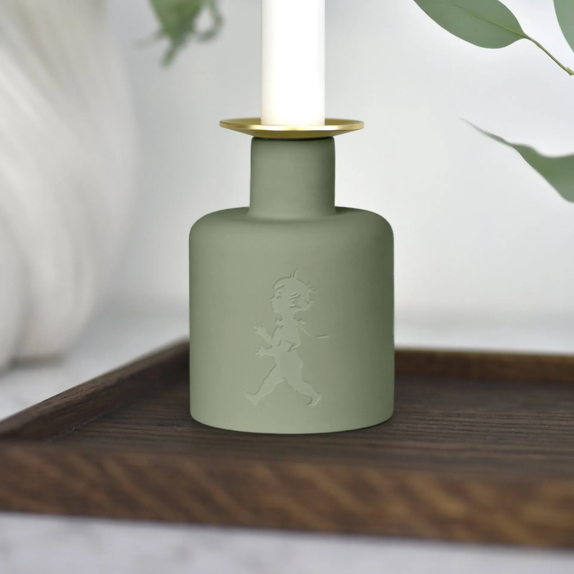 Solstickan keramikklysestake, Grønn Solstickan Design