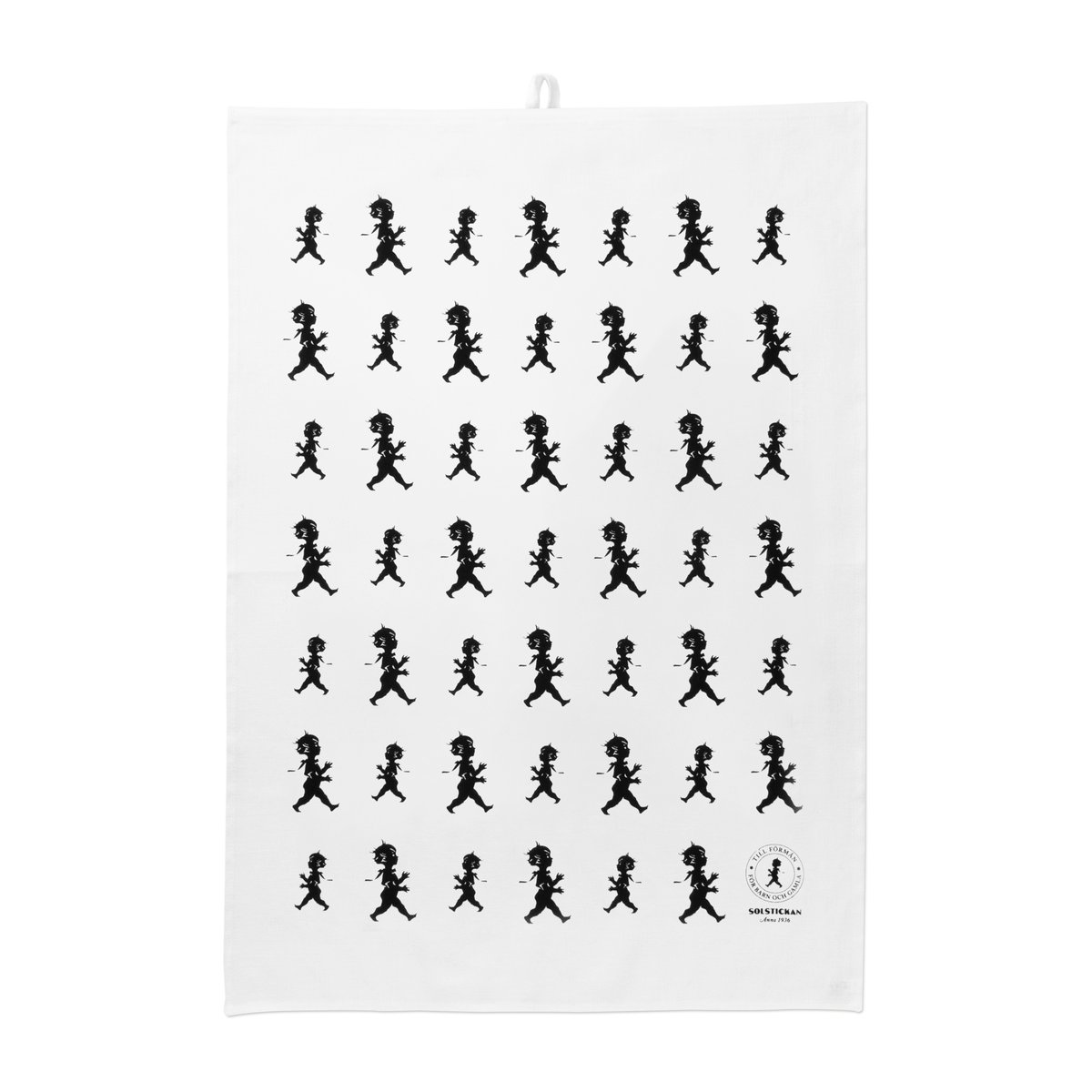 Solstickan Design Solstickan kjøkkenhåndkle 50 x 70 cm Hvit-svart