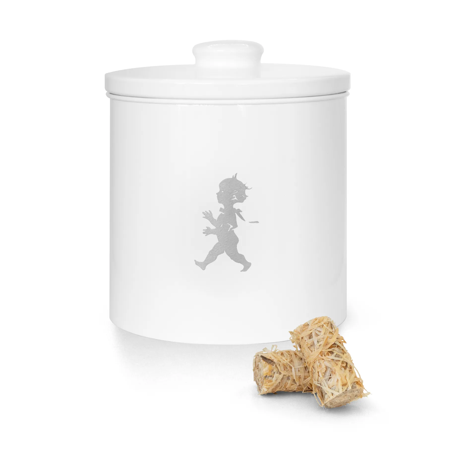 Solstickan oppbevaringsboks med lokk Ø17 cm, Hvit Solstickan Design