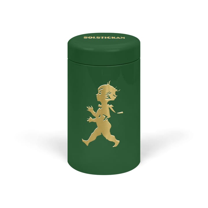Solstickan rør med fyrstikker 100-pakning - Grønn-gull - Solstickan Design