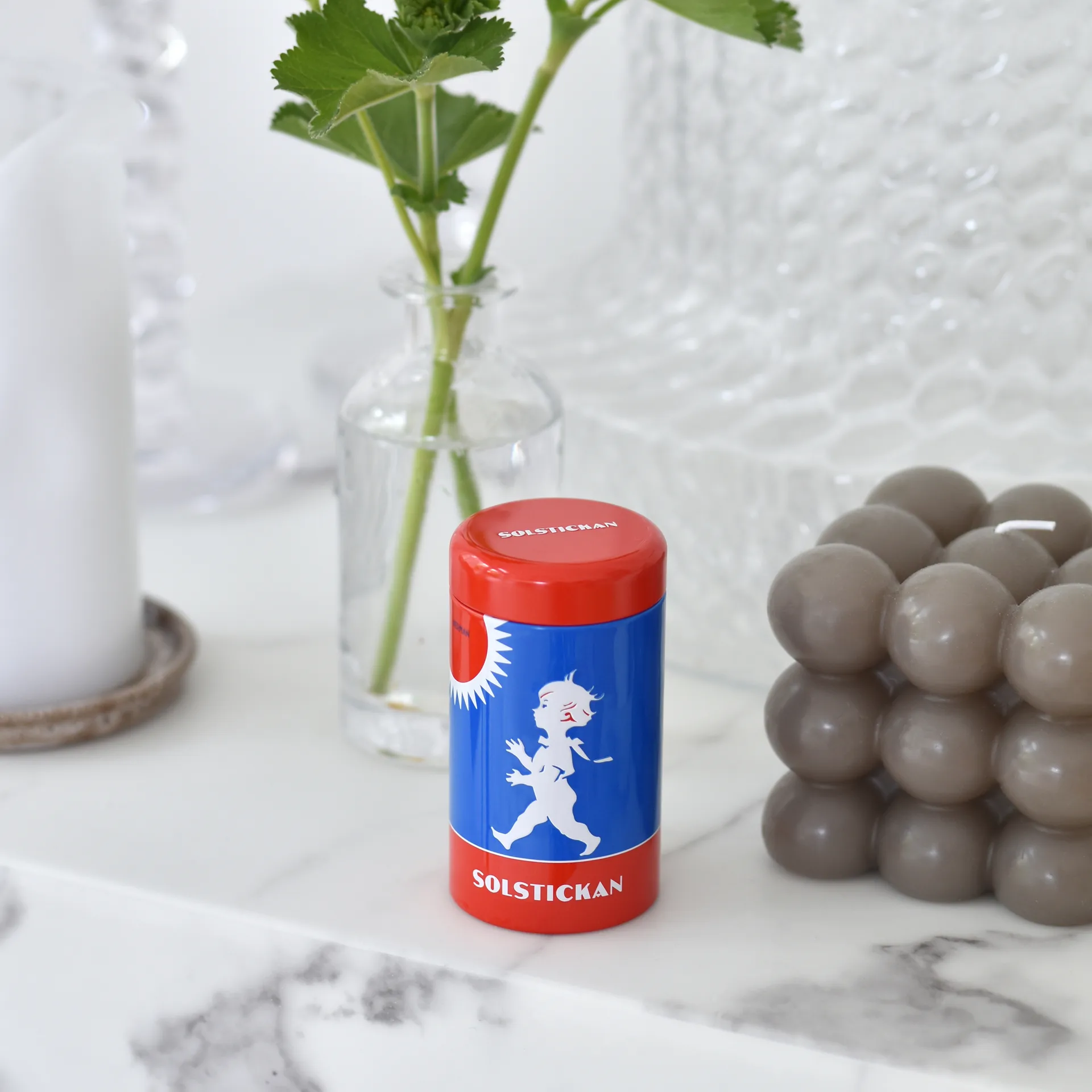 Solstickan rør med fyrstikker 100-pakning, Originalmotiv Solstickan Design