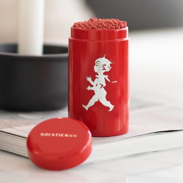 Solstickan rør med fyrstikker 100-pakning - Rød - Solstickan Design