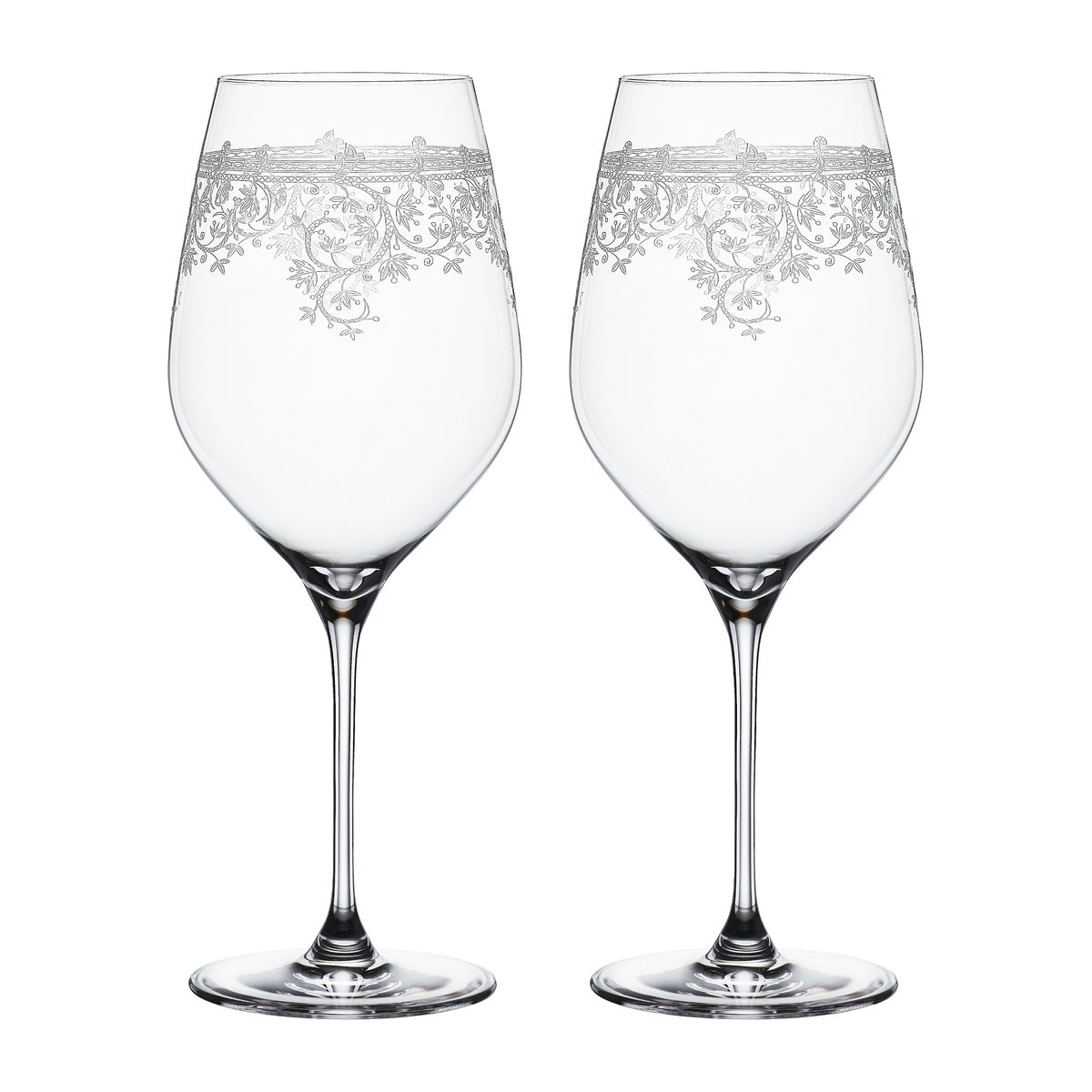Spiegelau Arabesque Bordeaux rødvinsglass 81 cl 2-pakning Klar