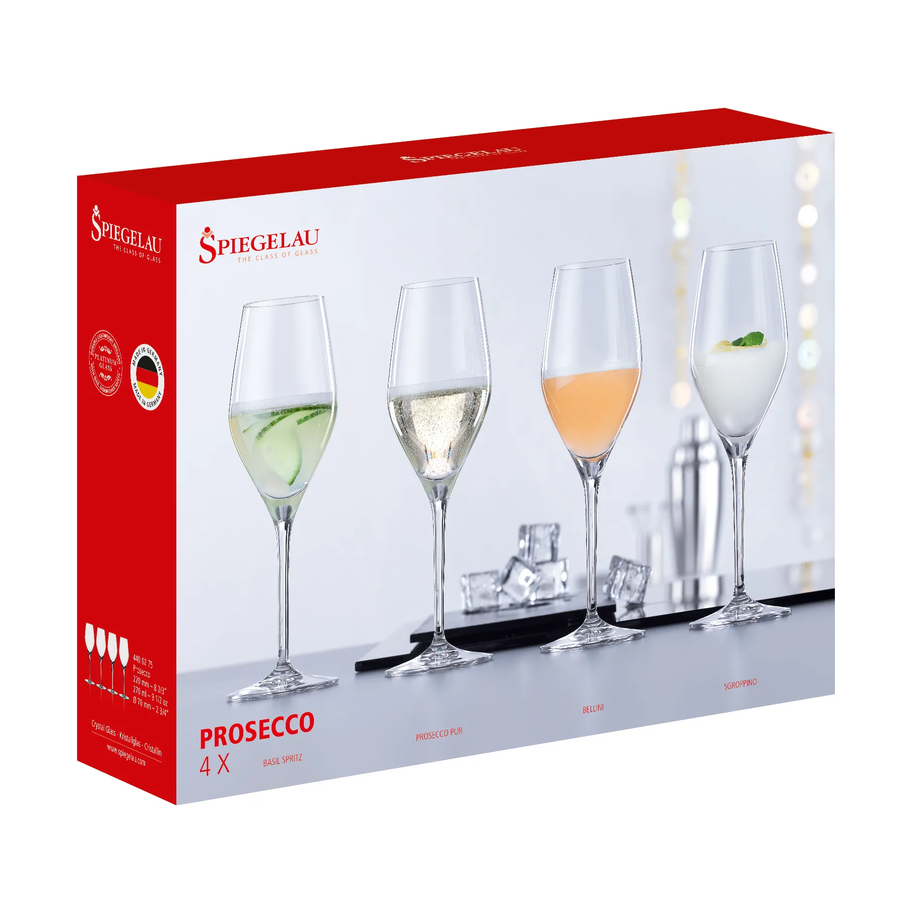 Special Proseccoglass 4-pakning, Klar Spiegelau