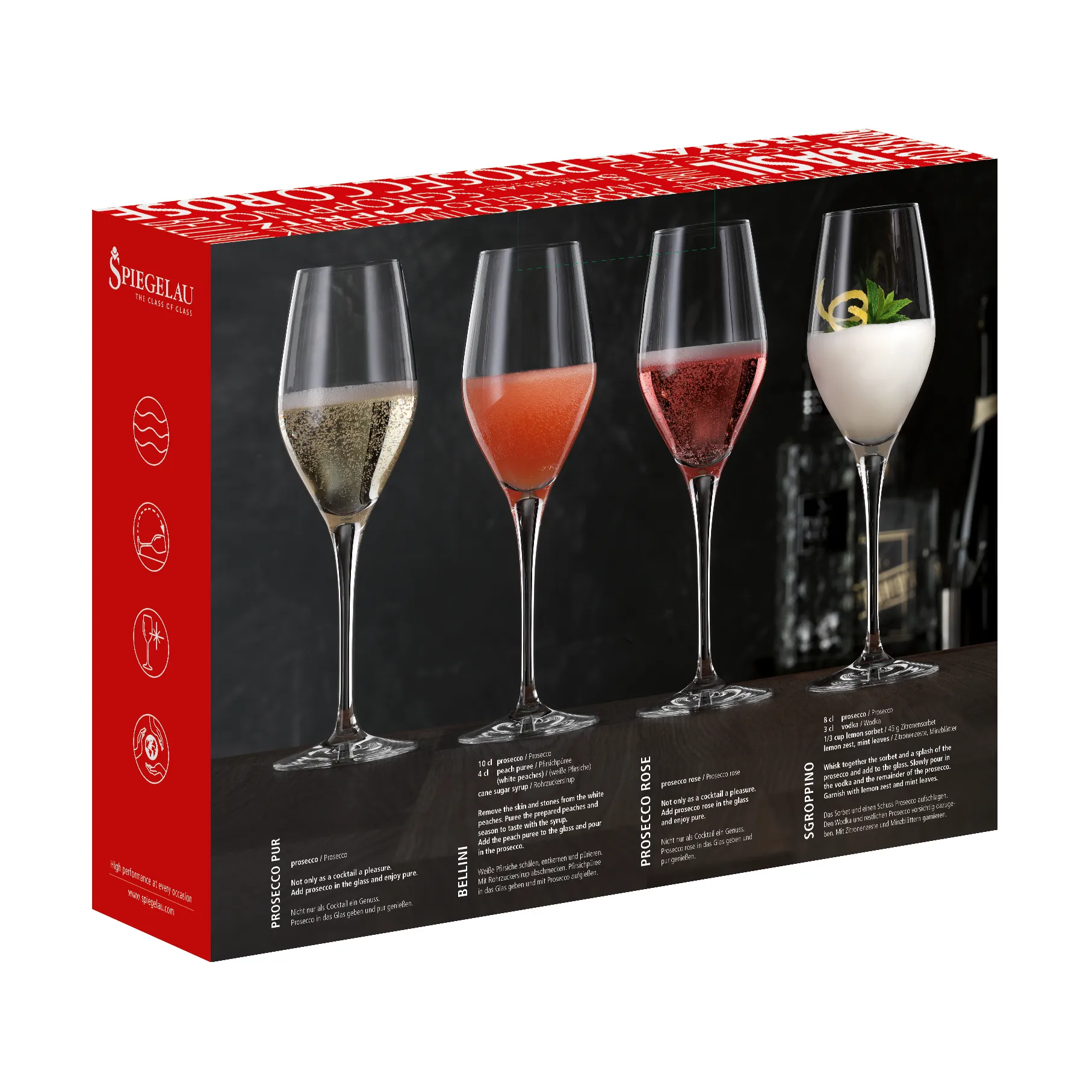 Special Proseccoglass 4-pakning, Klar Spiegelau