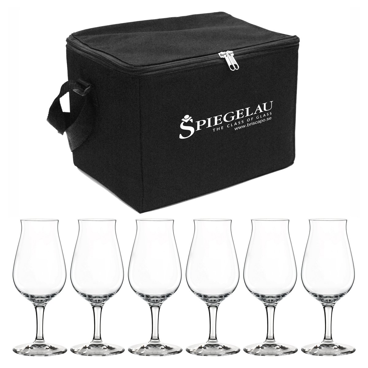 Spiegelau Whiskeysnifferglass veske inkl 6 glass klar