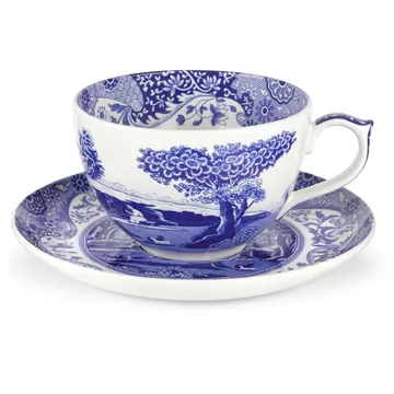 Blue Italian jumbokopp med skål - 56 cl - Spode