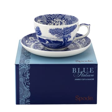 Blue Italian jumbokopp med skål - 56 cl - Spode