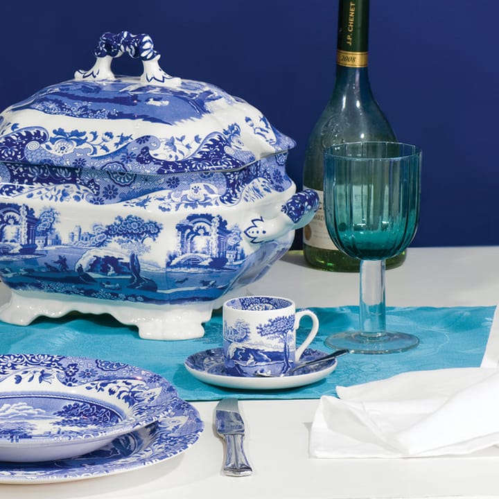 Blue Italian kaffekopp med skål, 9 cl Spode