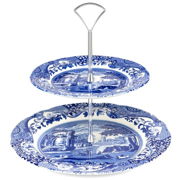 Blue Italian kakefat - 2 etasjer - Spode
