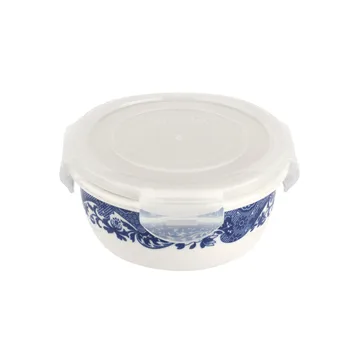 Blue Italian oppbevaringsboks med lokk - 13 cm - Spode