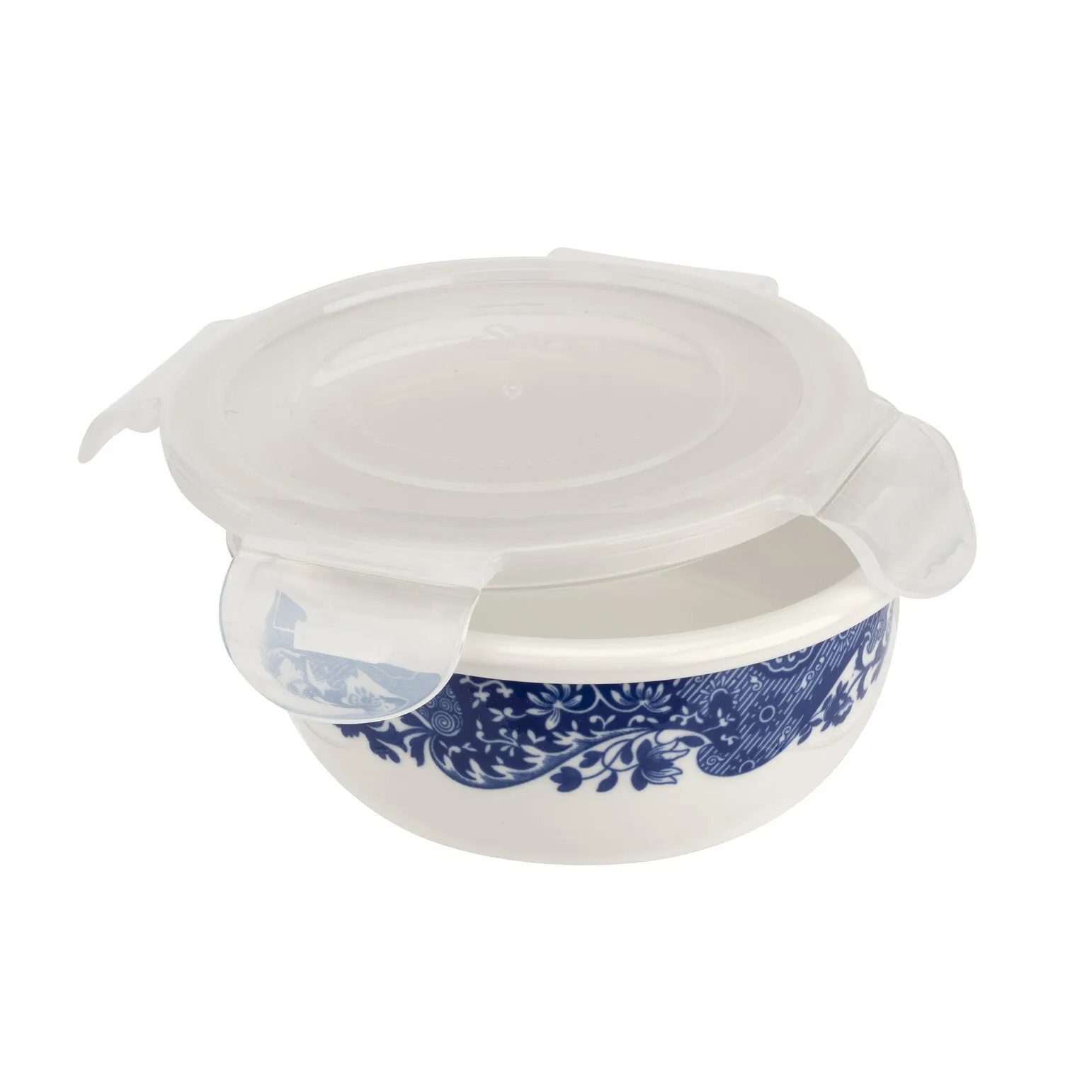 Blue Italian oppbevaringsboks med lokk, 13 cm Spode
