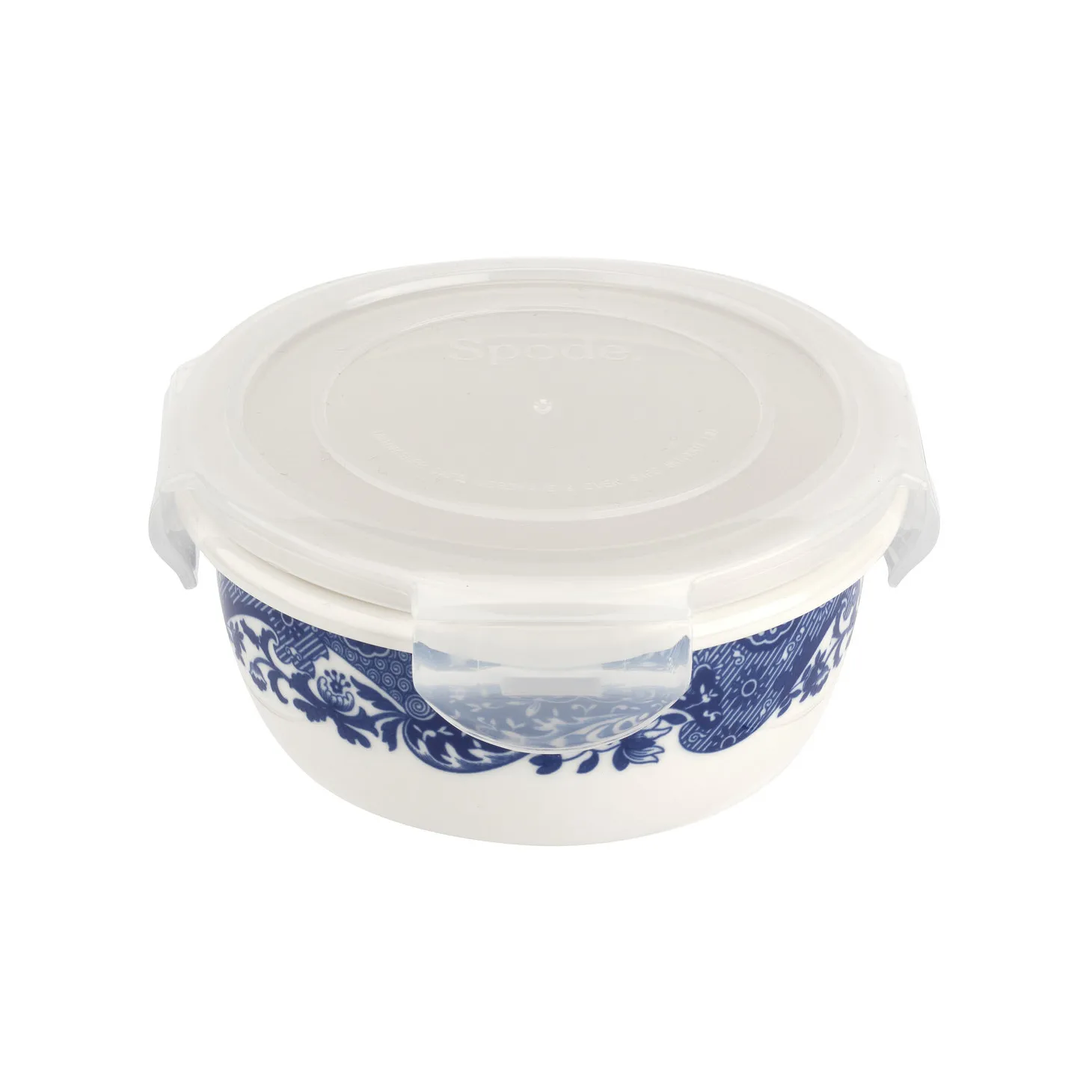 Blue Italian oppbevaringsboks med lokk, 15 cm Spode