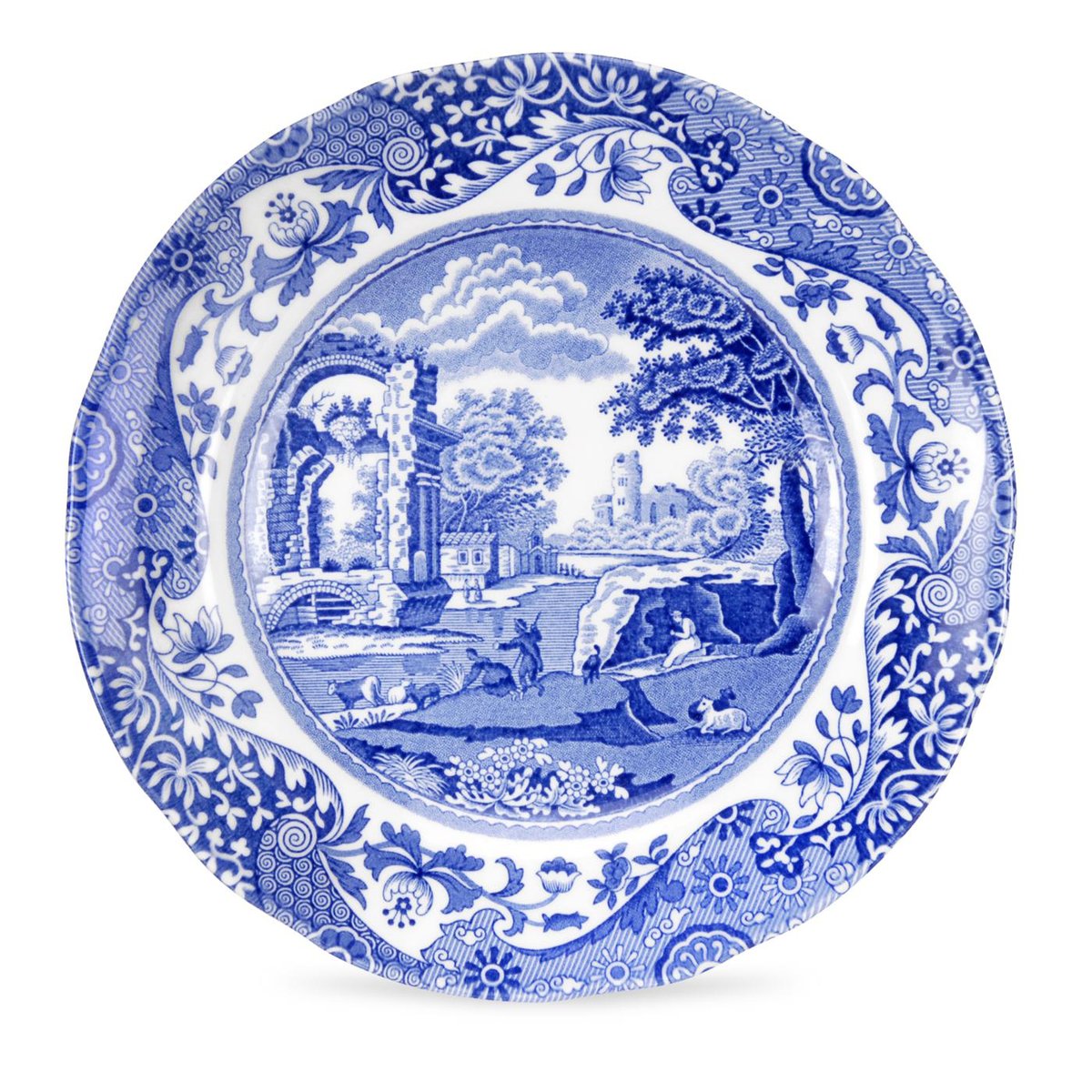 Blue Italian tallerken 15 cm