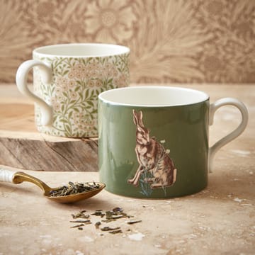 Forest Hare & Michaelmas Daisy kopp 34 cl 2-stk. - Grønn - Spode