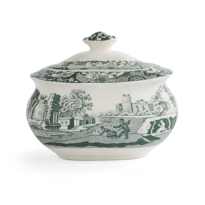 Heritage Green Italian sukkerskål - Grønn, 0,25 L - Spode