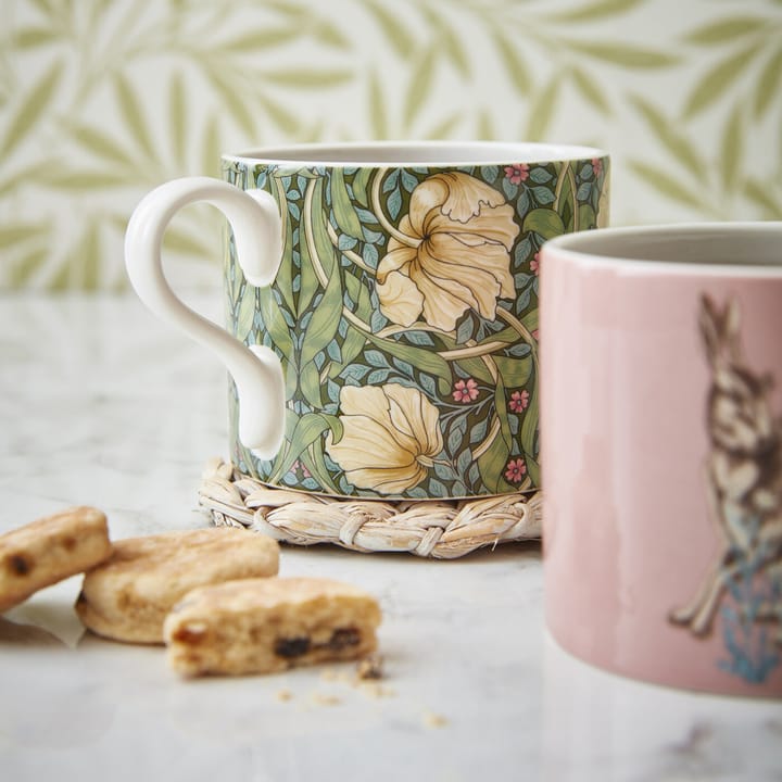 Pimpernel & Forest Hare kopp 34 cl 2-stk. - Grønn-rosa - Spode