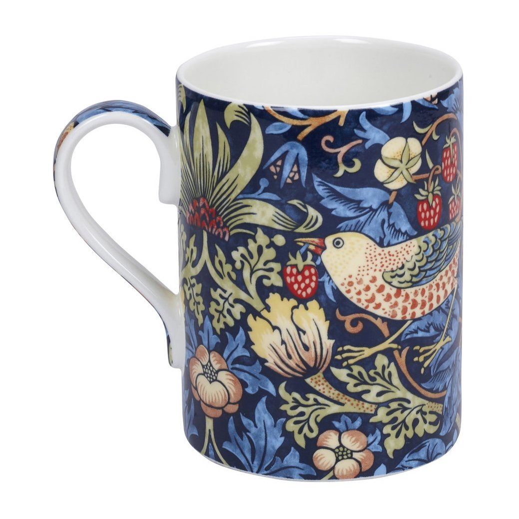 Spode Strawberry Thief kopp 35 cl Indigo-mineral