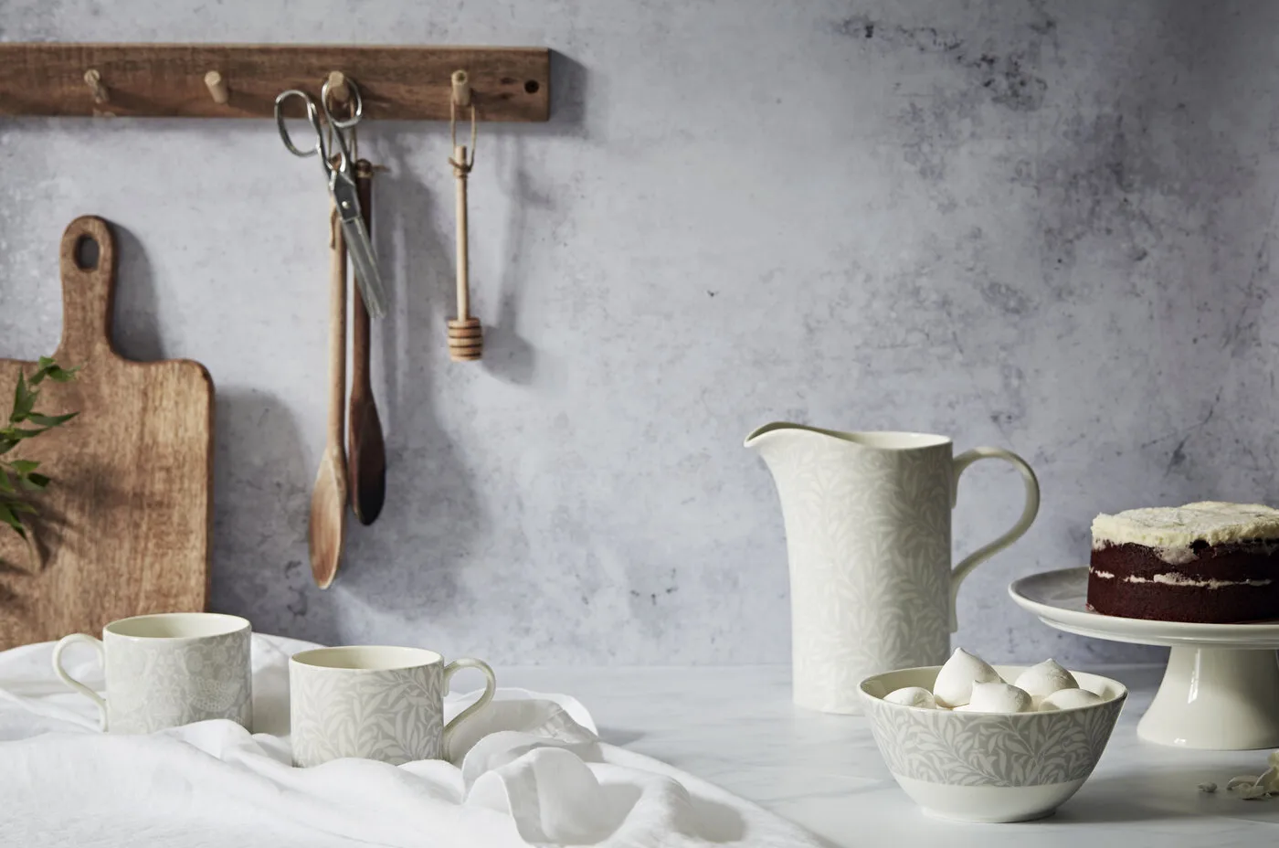 Strawberry Thief & Willow Bough kopp 34 cl 2 deler, Grey Spode