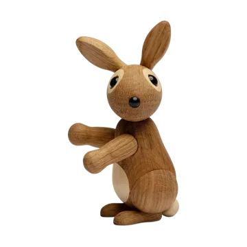 Bounce kanin dekorasjon 9,5 cm - Eik - Spring Copenhagen