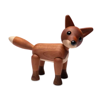 Foxy rev dekorasjon 12 cm - Mahogni - Spring Copenhagen