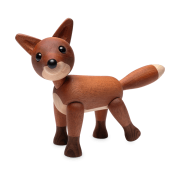 Foxy rev dekorasjon 12 cm - Mahogni - Spring Copenhagen