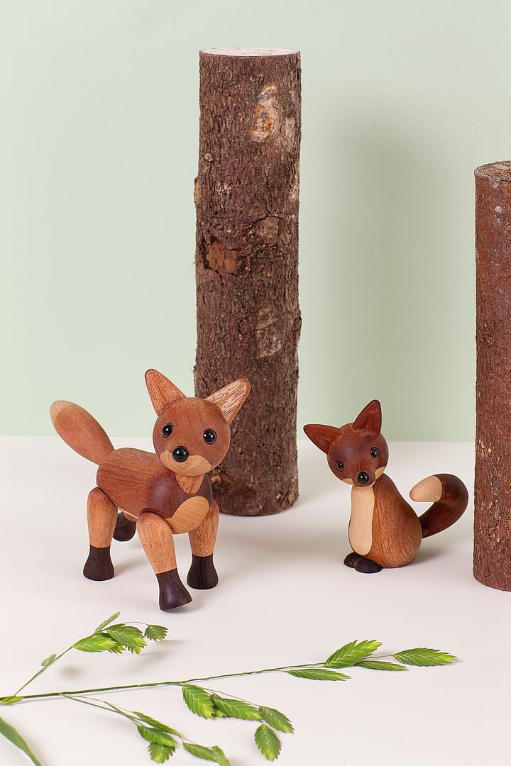 Foxy rev dekorasjon 12 cm, Mahogni Spring Copenhagen