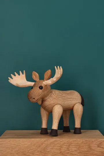 Harald elgfigur - Beige, 15,5x13x14 cm - Spring Copenhagen