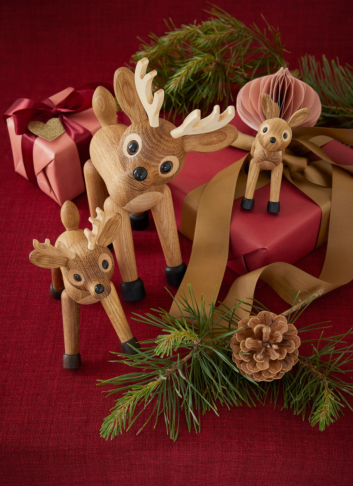 Star rådyr dekorasjon 26 cm, Eik Spring Copenhagen