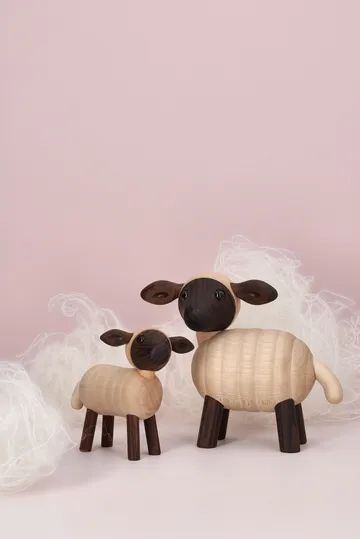 Will lammefigur - Beige, 6,6x9xH8,5 cm - Spring Copenhagen
