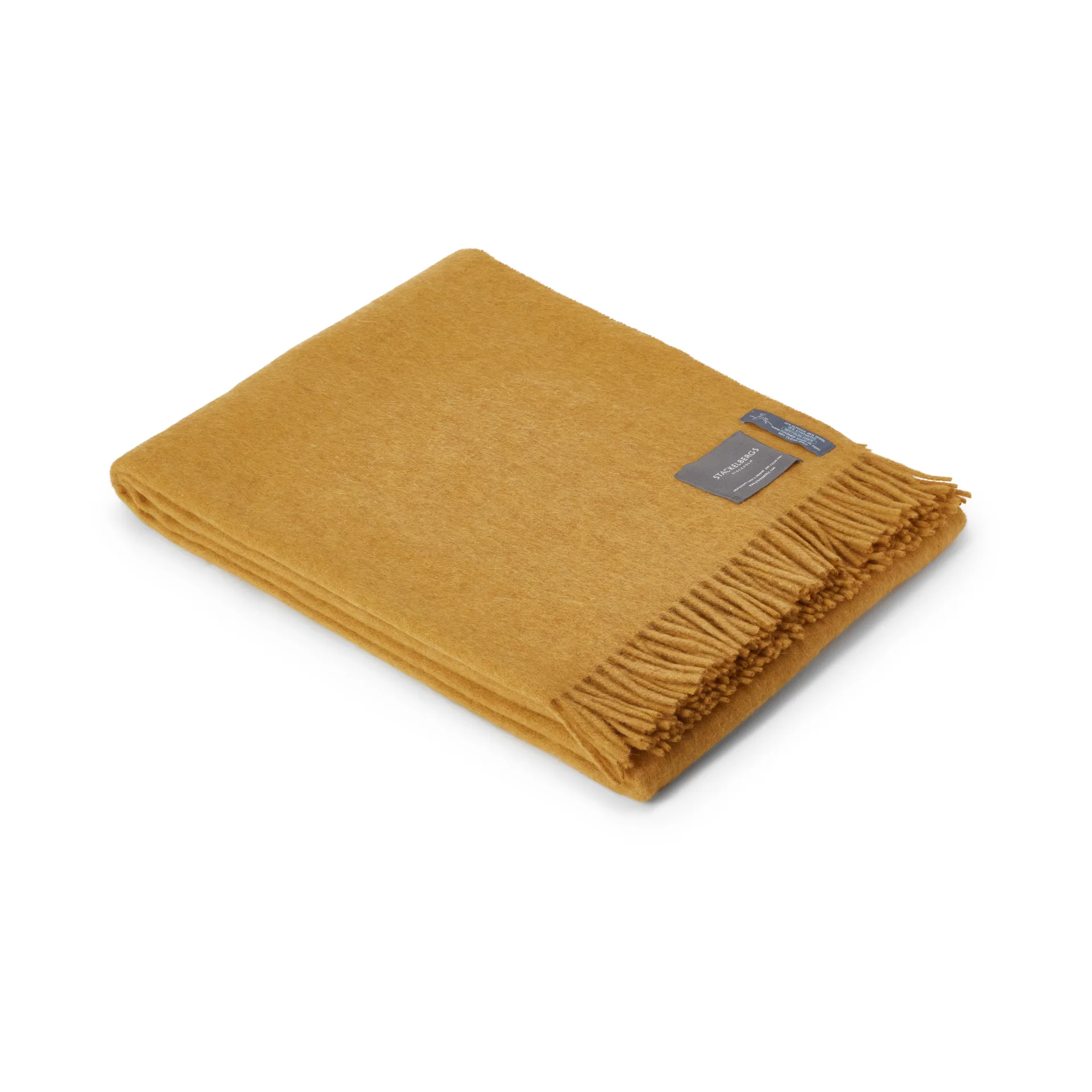 Recycled Alpacka pledd 140x180 cm, Gold Stackelbergs