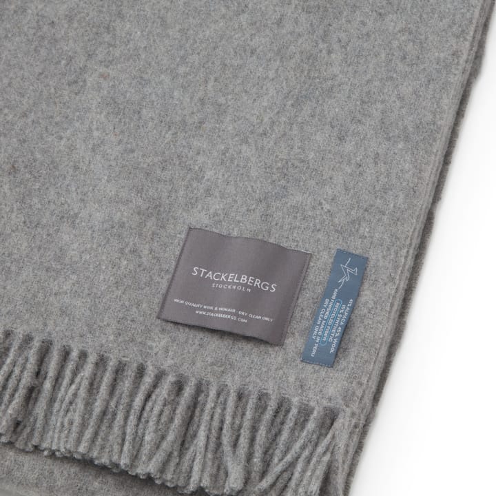 Recycled Alpacka pledd 140x180 cm, Light grey Stackelbergs